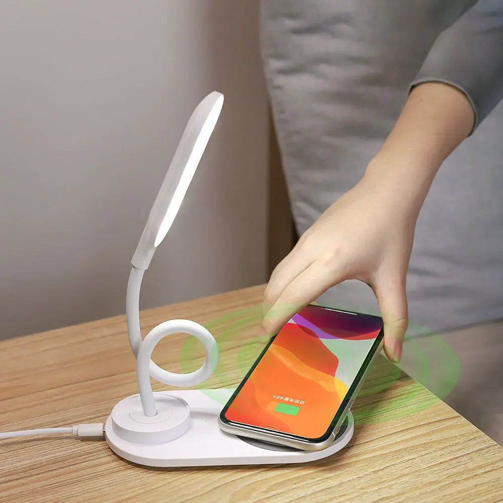 LED Desk Lamp with Wireless Charger